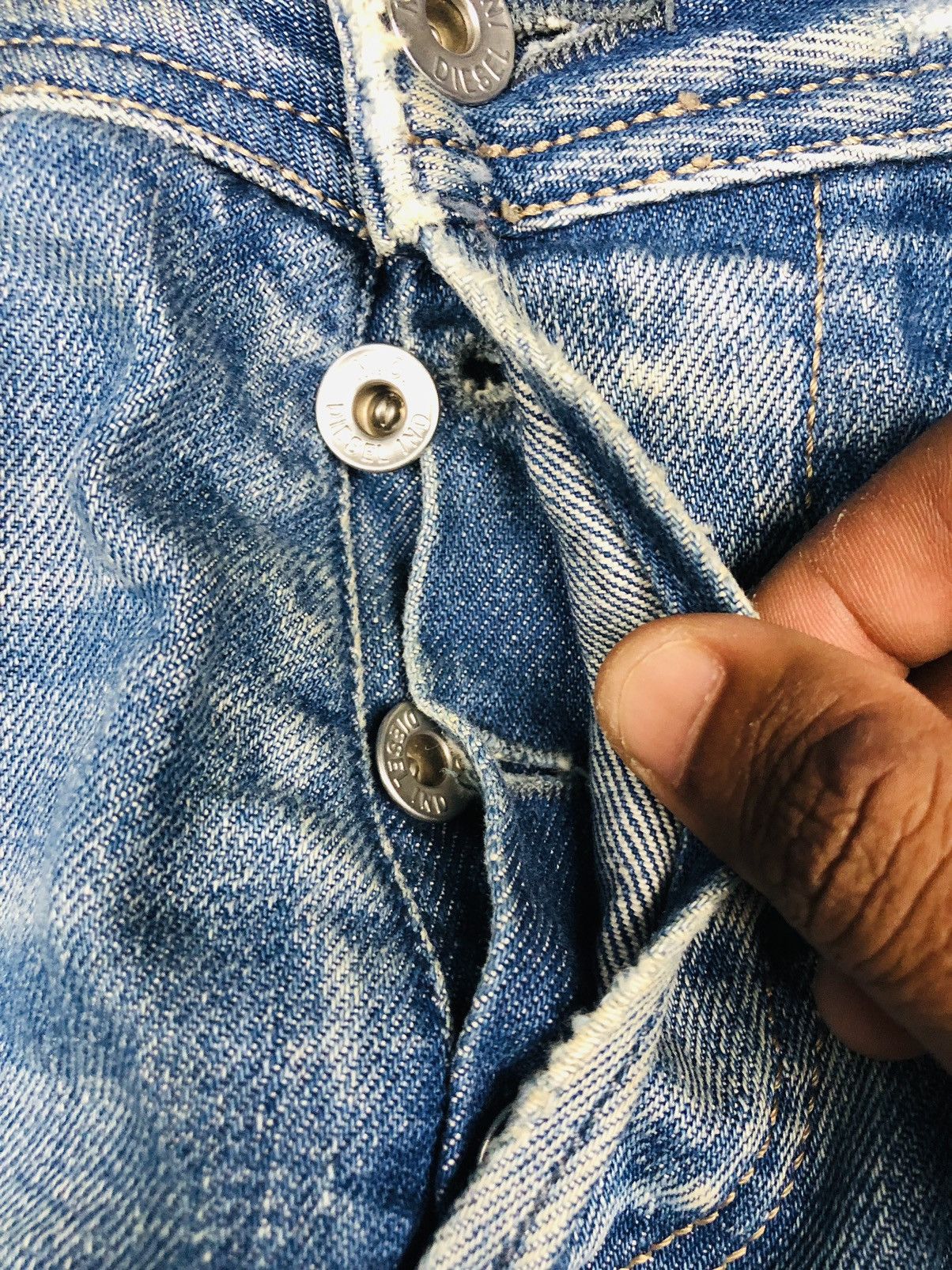 Diesel Diesel Industry Distress Jeans (36) Size US 33 - 11 Thumbnail