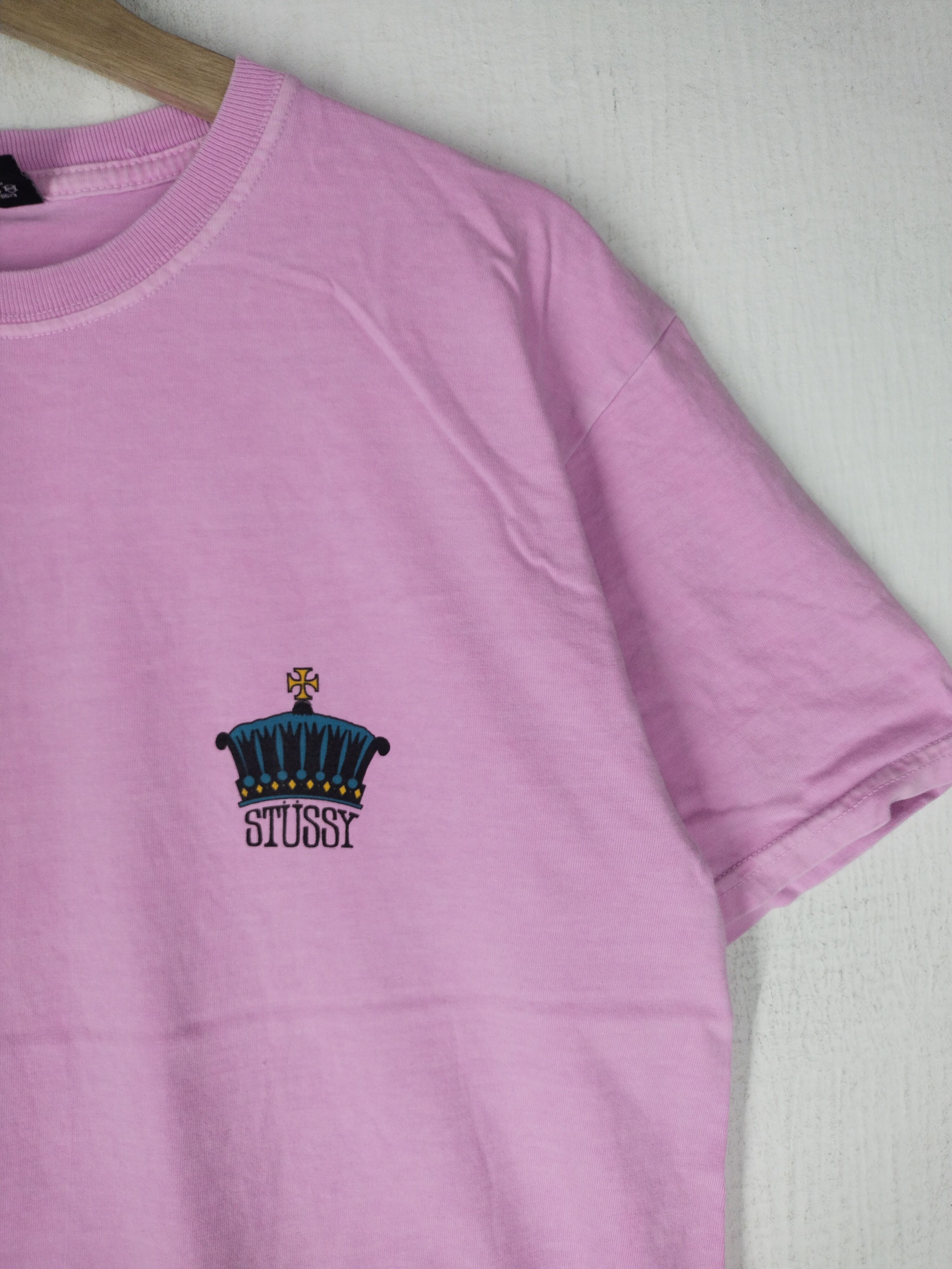 Stussy Stussy The Crown Pink Shirt Size US M / EU 48-50 / 2 - 2 Thumbnail