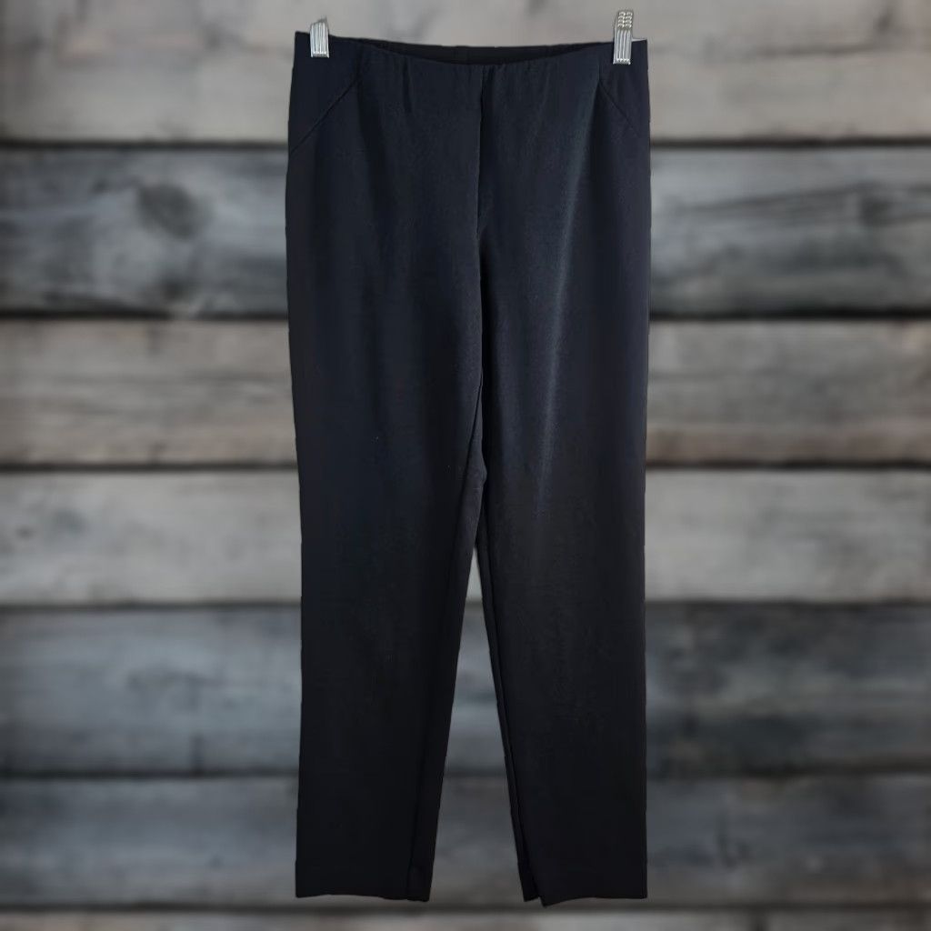 J. Jill J Jill Womens Pants Sz XS Ponte Slim Leg Solid Black Pull On Mid Rise Size 26" / US 2 / IT 38 - 1 Thumbnail