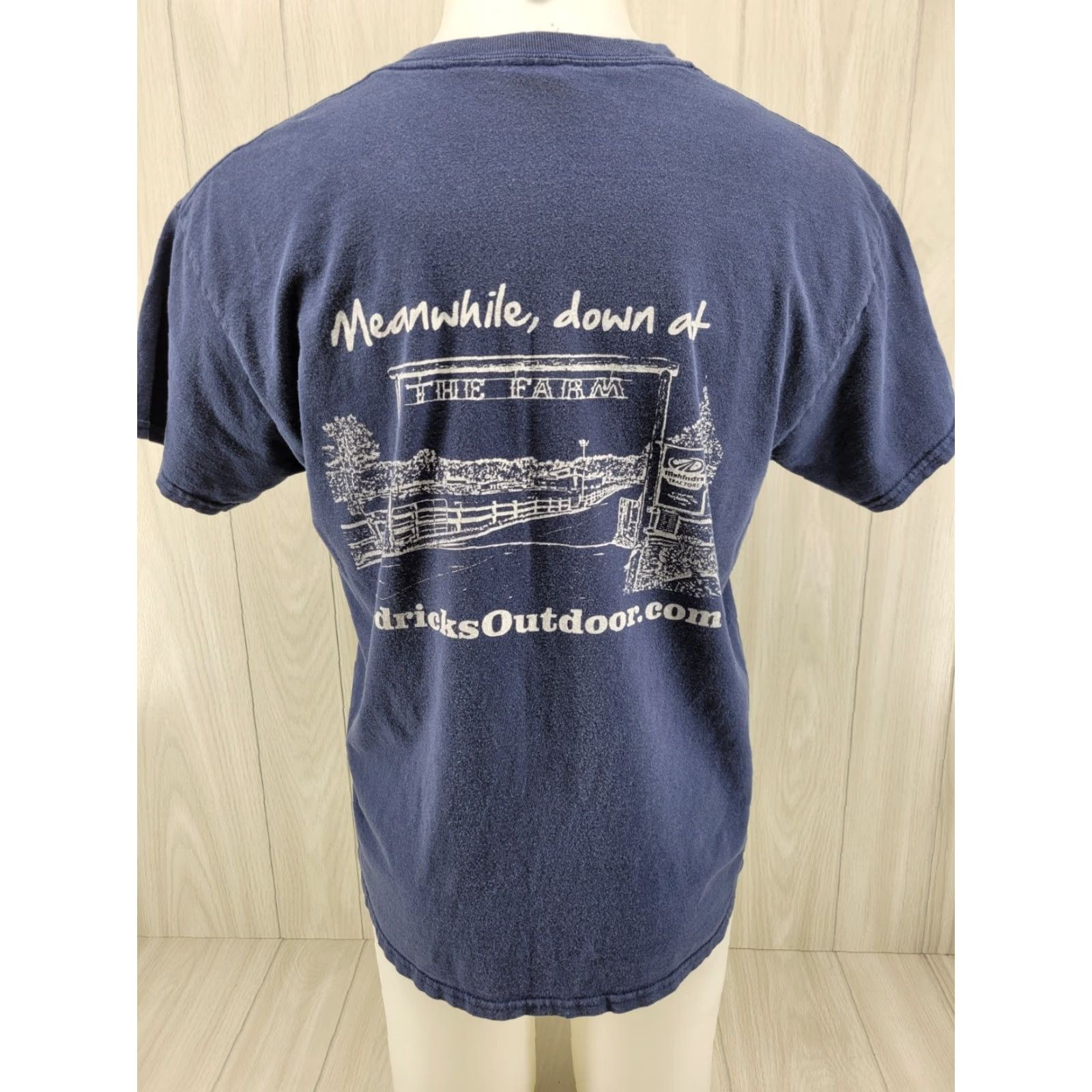 Gildan VINTAGE Distressed Shirt Men's L Gildan T-Shirt Short Sleeve Blue Outdoor Alabama Fredricks Size US L / EU 52-54 / 3 - 2 Thumbnail