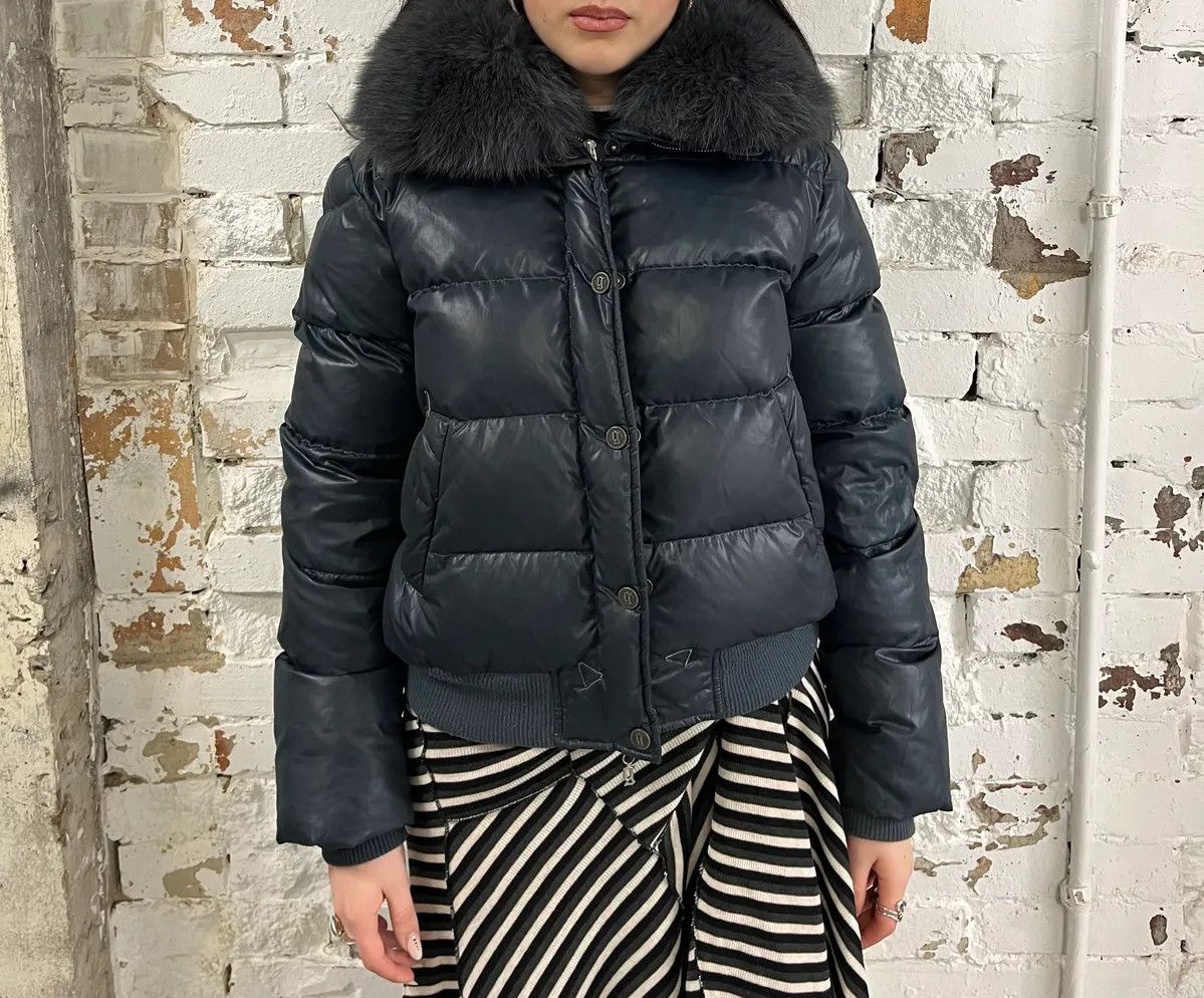 John Galliano 2010s John Galliano Navy Extra Bomber Puffer Jacket Size S / US 4 / IT 40 - 1 Thumbnail