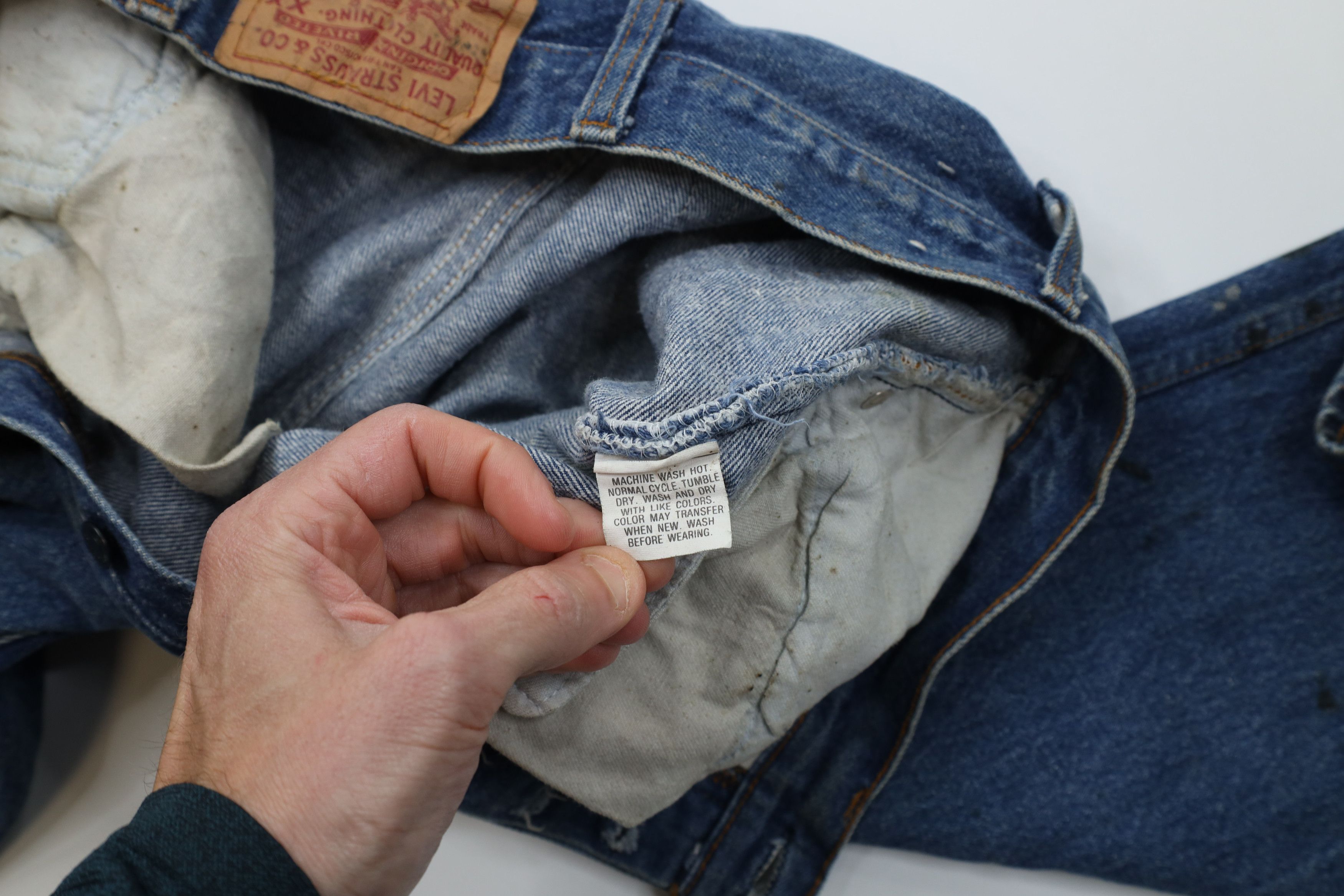 Levi's Vintage 80s Levis 501xx Button Fly Straight Leg Jeans USA Size US 29 - 11 Thumbnail