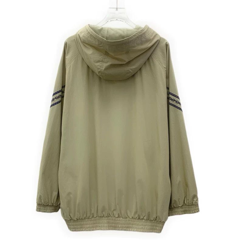 Prada Prada 23 brown logo letter embroidery cotton hooded drawstr Size US XXS / EU 40 - 2 Thumbnail