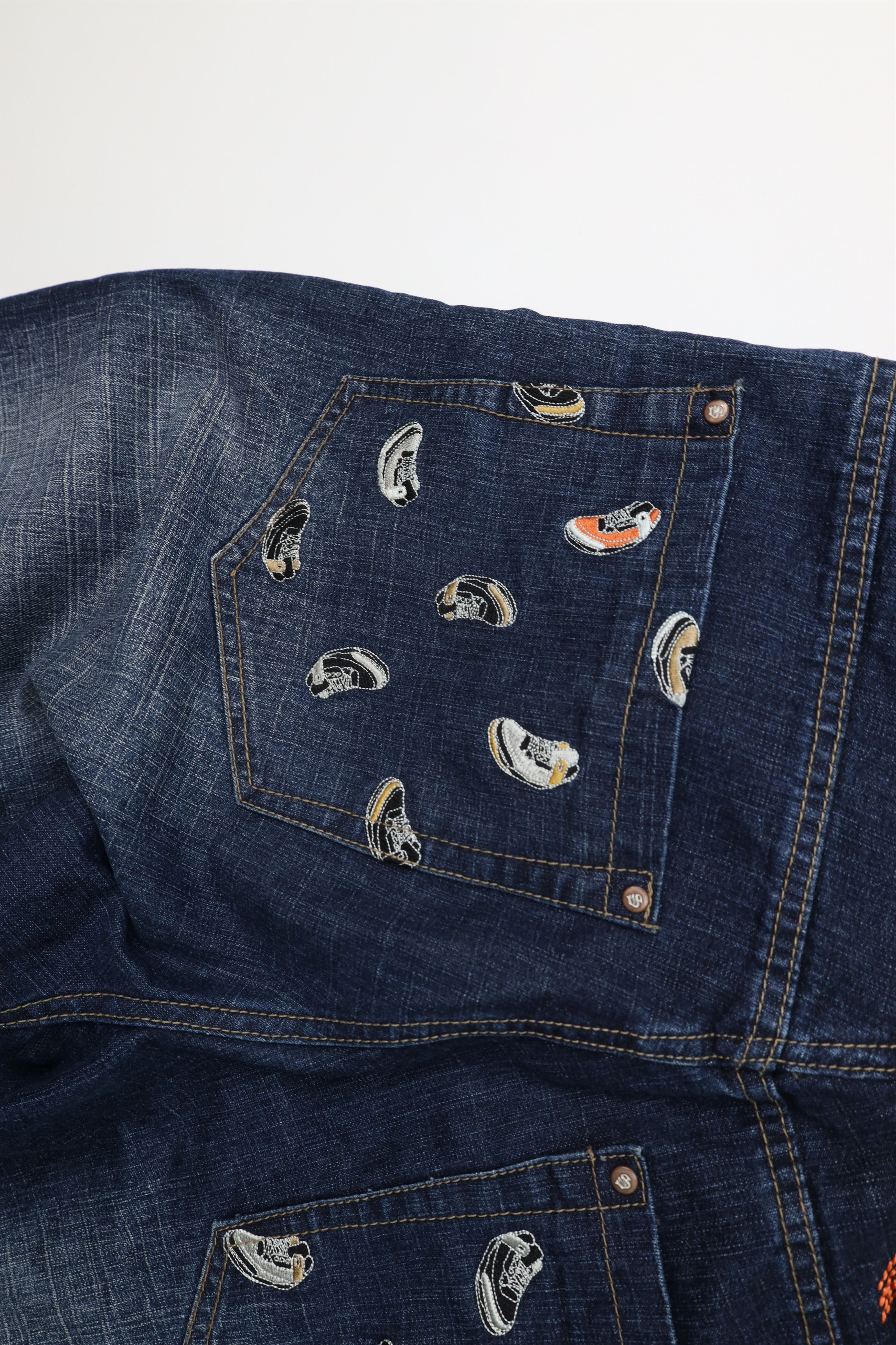 Southpole Vintage 90s Y2K Southpole Wide Leg Denim Jeans Blue Cotton Size US 34 / EU 50 - 15 Thumbnail