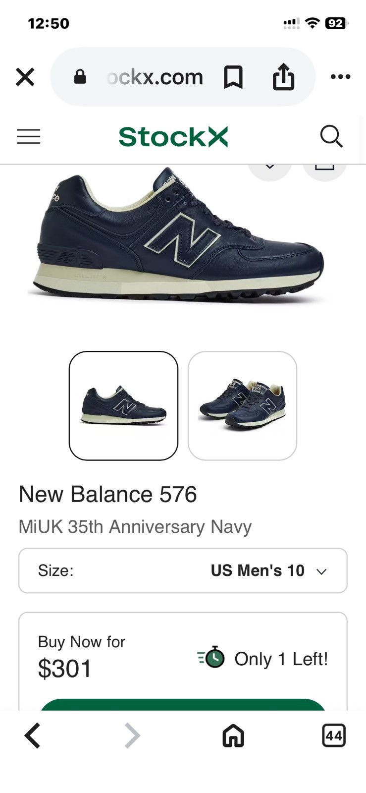 New Balance Mi UK 576 35th Anniversary NWOB Size US 12 / EU 45 - 14 Thumbnail