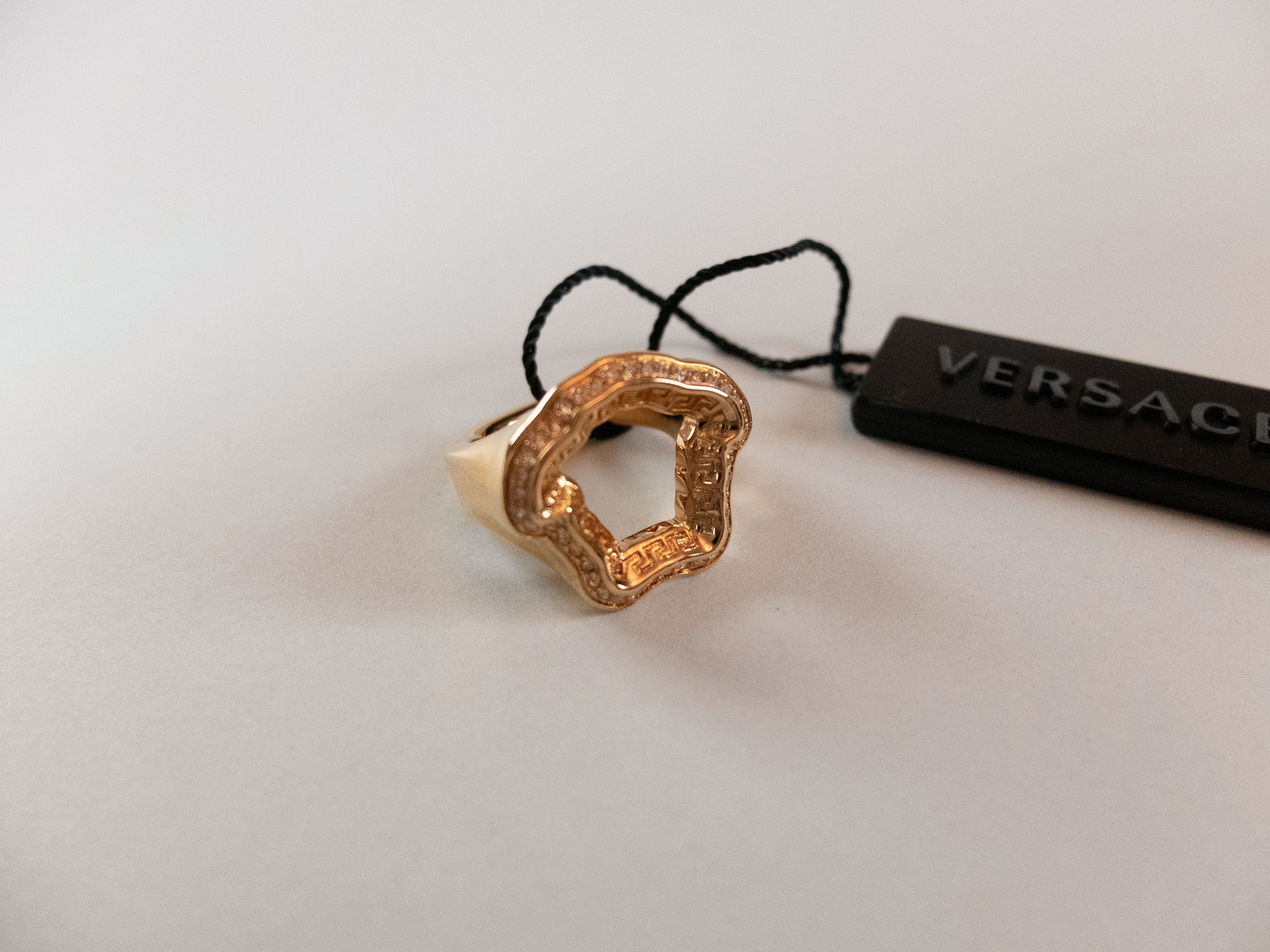 Versace VERSACE La Medusa Curve Swarovski gold tone ring 6 US / 13 Size ONE SIZE - 3 Thumbnail