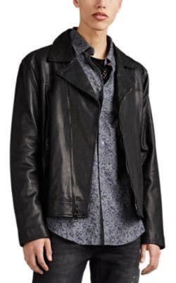 John Varvatos Asymmetrical Leather Biker Jacket. Large Size US L / EU 52-54 / 3 - 5 Thumbnail