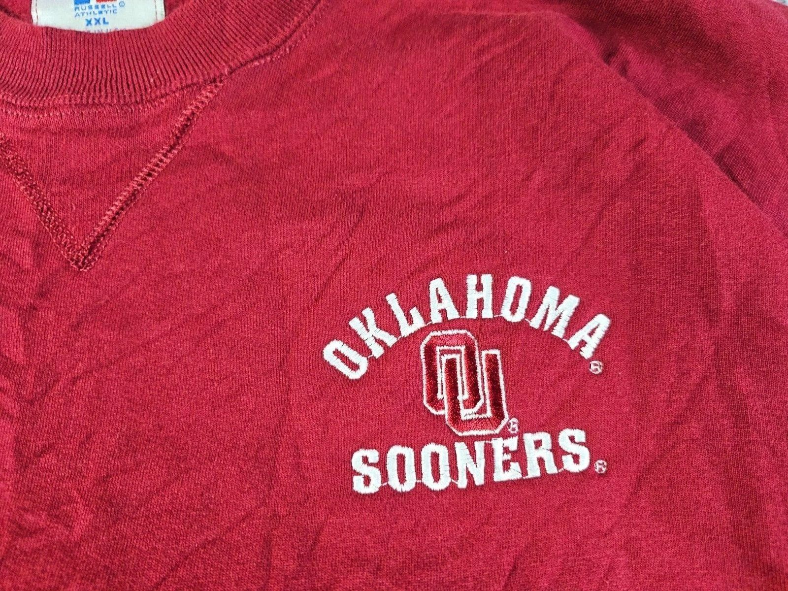 Russell Athletic Russell Pro Cotton Oklahoma Sooners Crewneck Sweatshirt 2XL Size US XXL / EU 58 / 5 - 3 Thumbnail