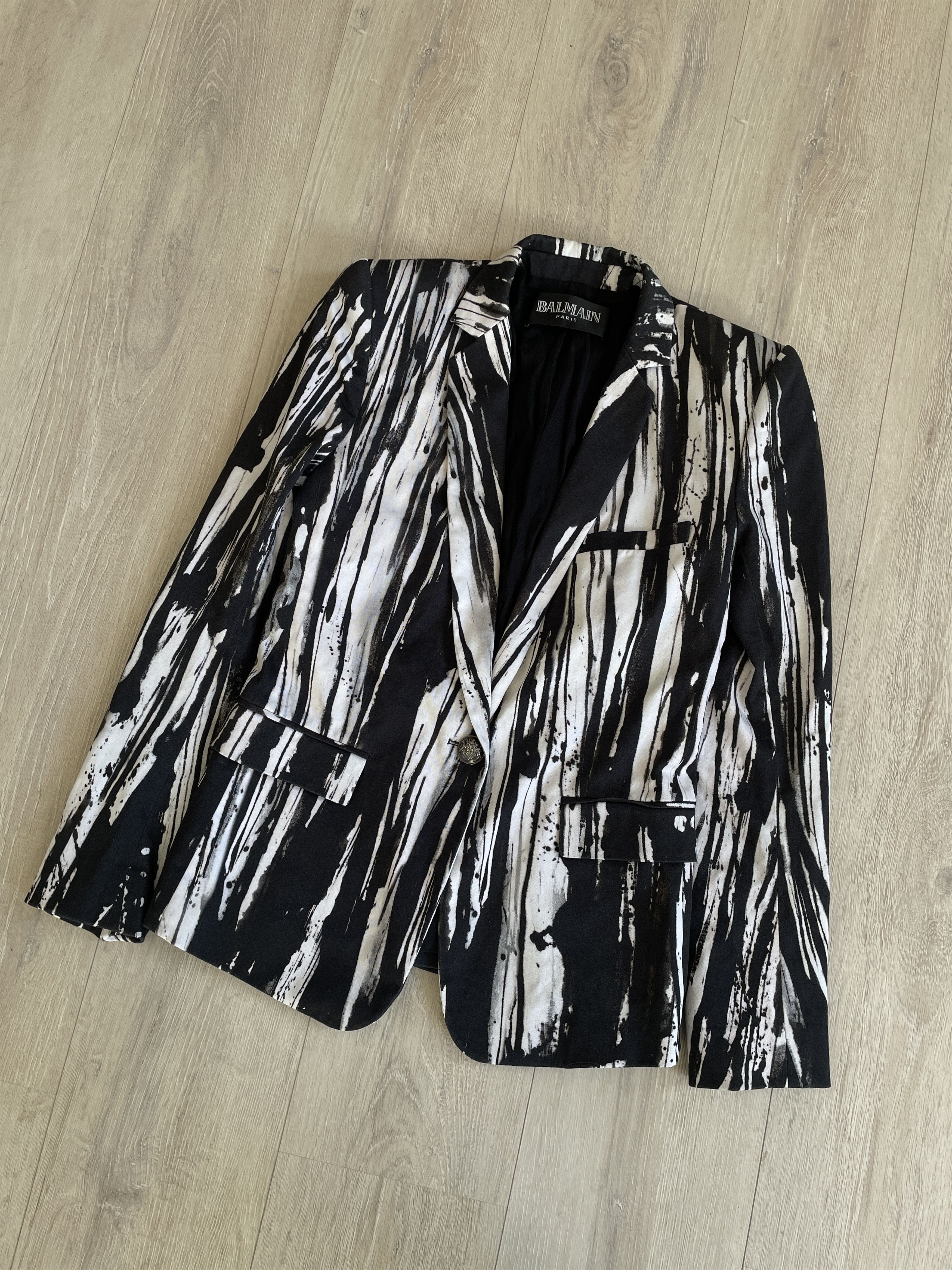 Balmain Balmain SS11 paint splatter blazer by Christophe Decarnin Size M / US 6-8 / IT 42-44 - 3 Thumbnail