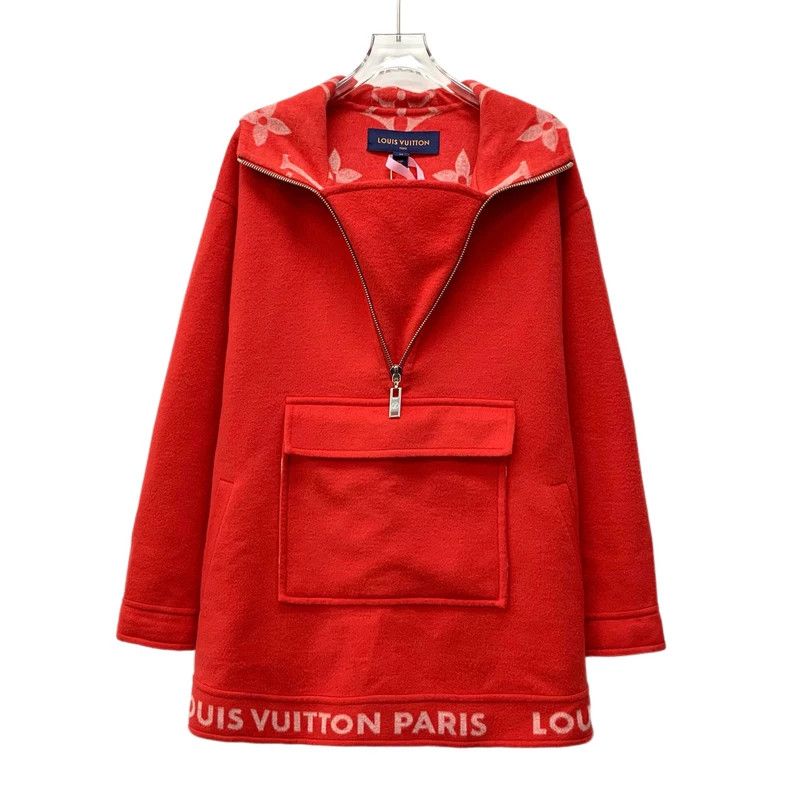 Louis Vuitton Louis Vuitton Long Sleeve Hooded Jacket with Red Lining, l Size XXS / US 00 / IT 34 - 1 Thumbnail