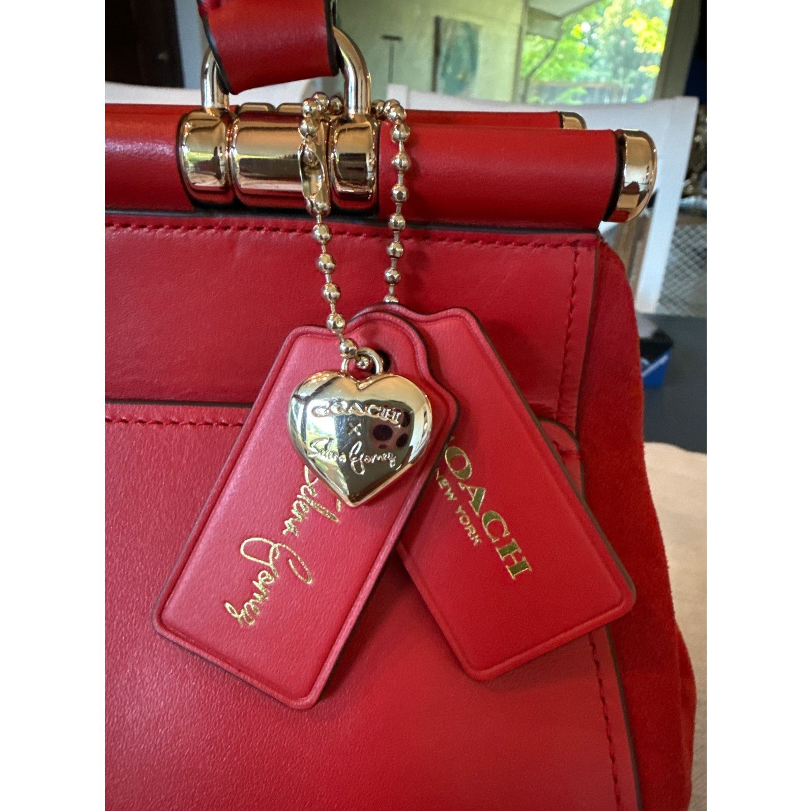 Coach Coach x Selena Gomez Limited Edition Red Leather Bag Size ONE SIZE - 11 Thumbnail