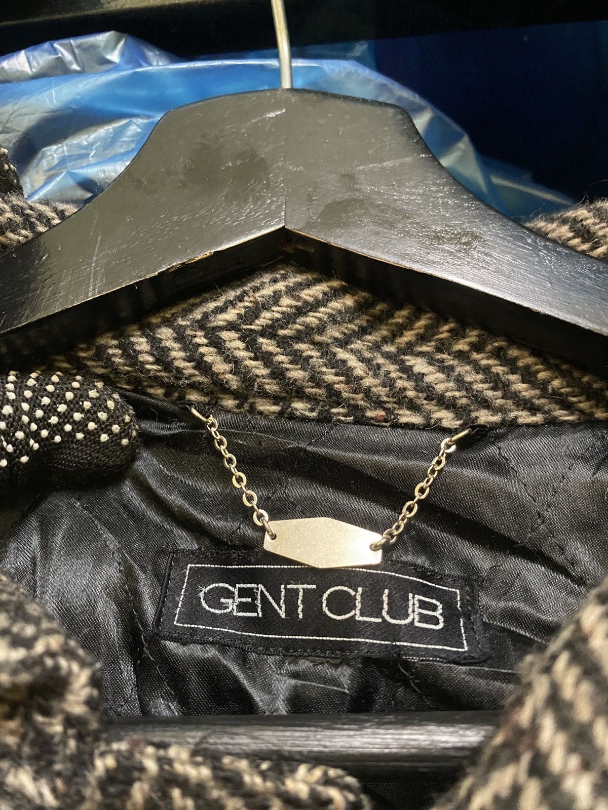 Vintage Gent Club Vintage Japanese Wool Blend Herringbone Jacket Size US M / EU 48-50 / 2 - 6 Thumbnail
