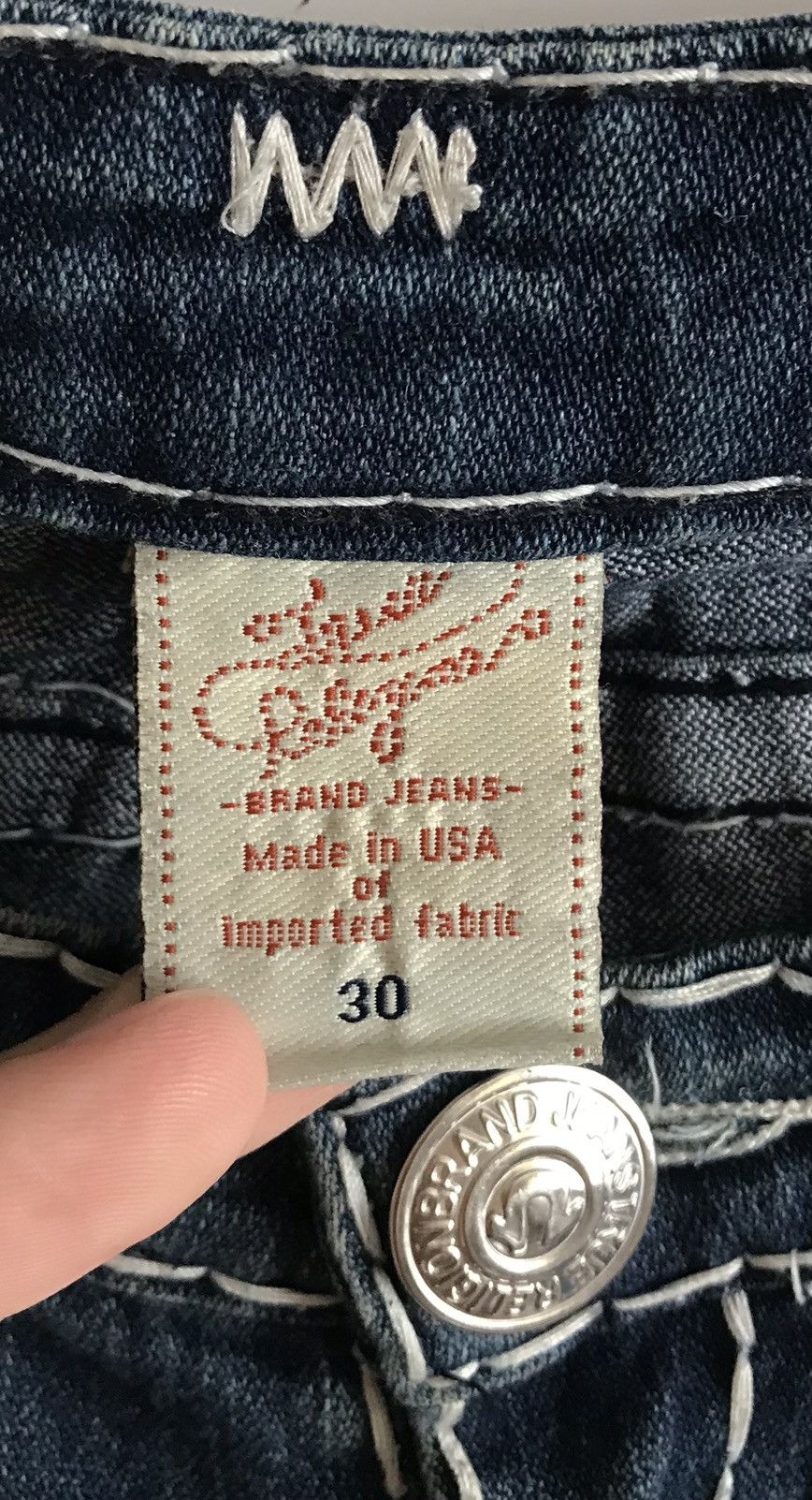 True Religion True Religion Billy Super T Denim Pants Women's 30 Blue Navy Size 30" / US 8 / IT 44 - 7 Thumbnail
