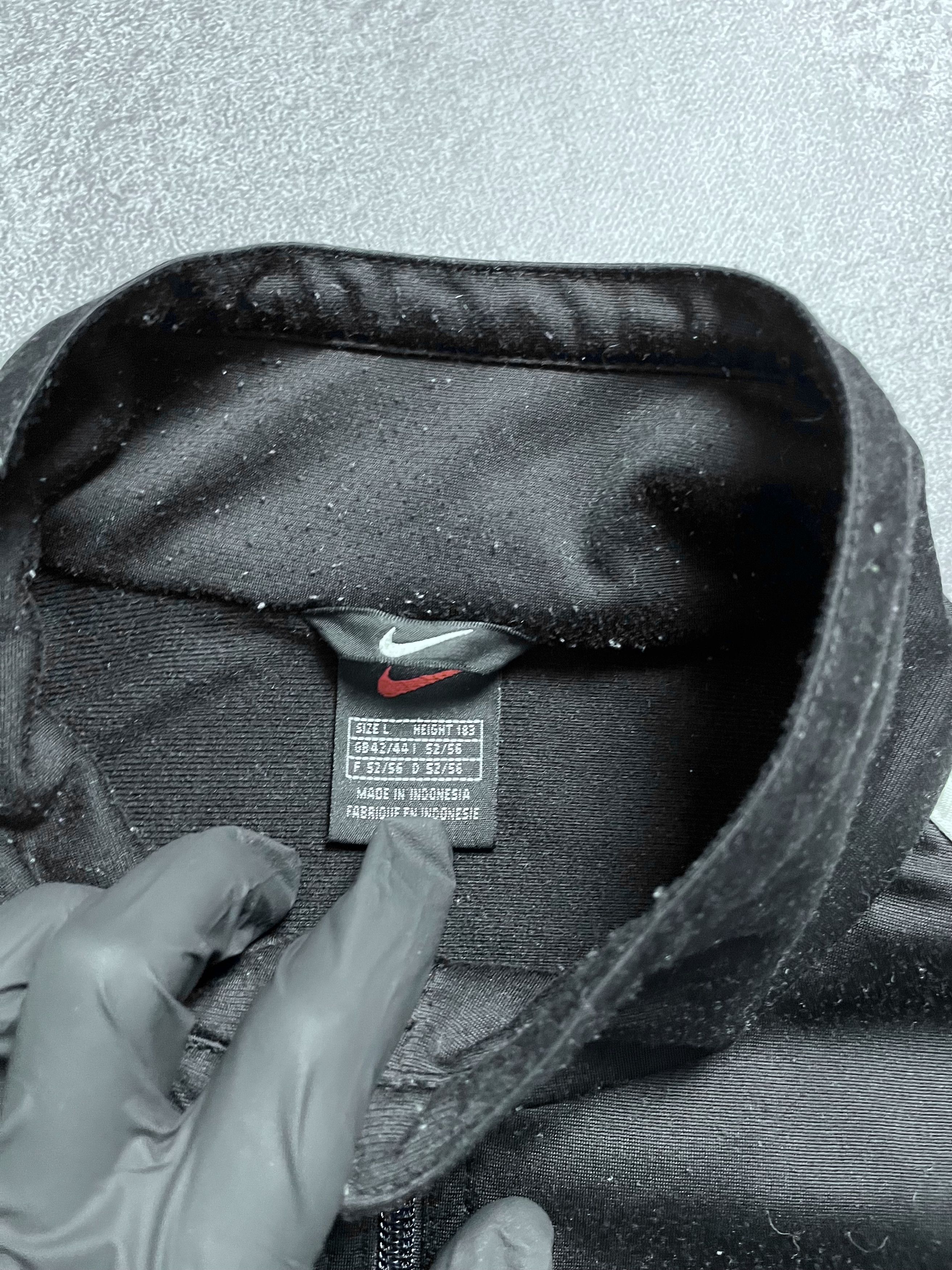 Nike 90x Vintage Nike Track Jacket Zip Hoodie Big Swoosh Logo L Size US L / EU 52-54 / 3 - 7 Thumbnail
