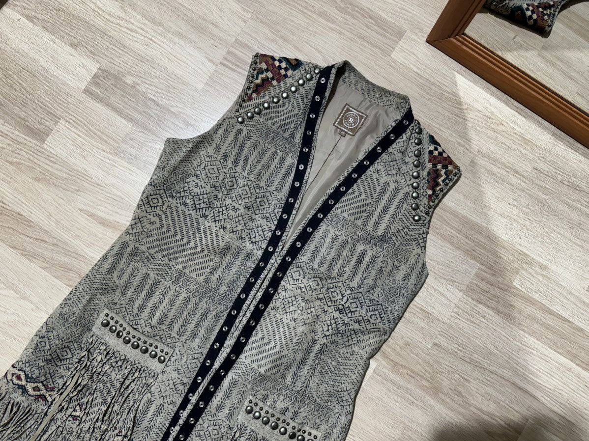 Designer × Double D Ranch Double D Ranch leather cape jacket strings embroidery beads Size XL / US 12-14 / IT 48-50 - 3 Thumbnail