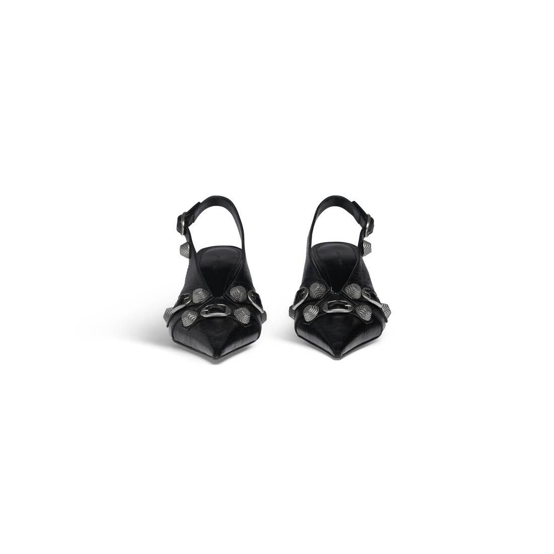 Balenciaga o1bcso1str0226 Cagole Slingback 70mm Pumps In Black Size US 9 / IT 39 - 2 Thumbnail
