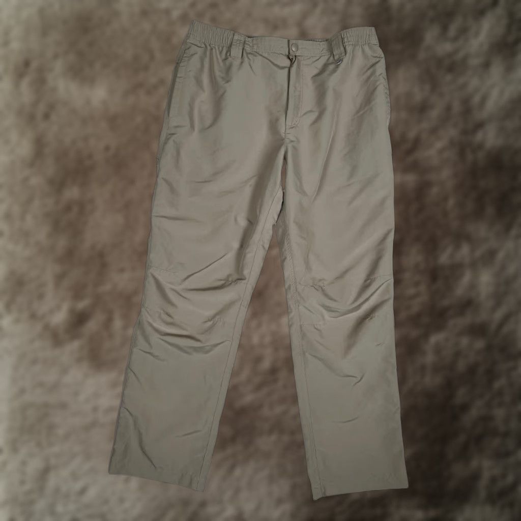 Vintage Field & Stream Pants Mens XL Khaki Lightweight Hiking Fishing Elastic Waist Size US 36 / EU 52 - 1 Thumbnail