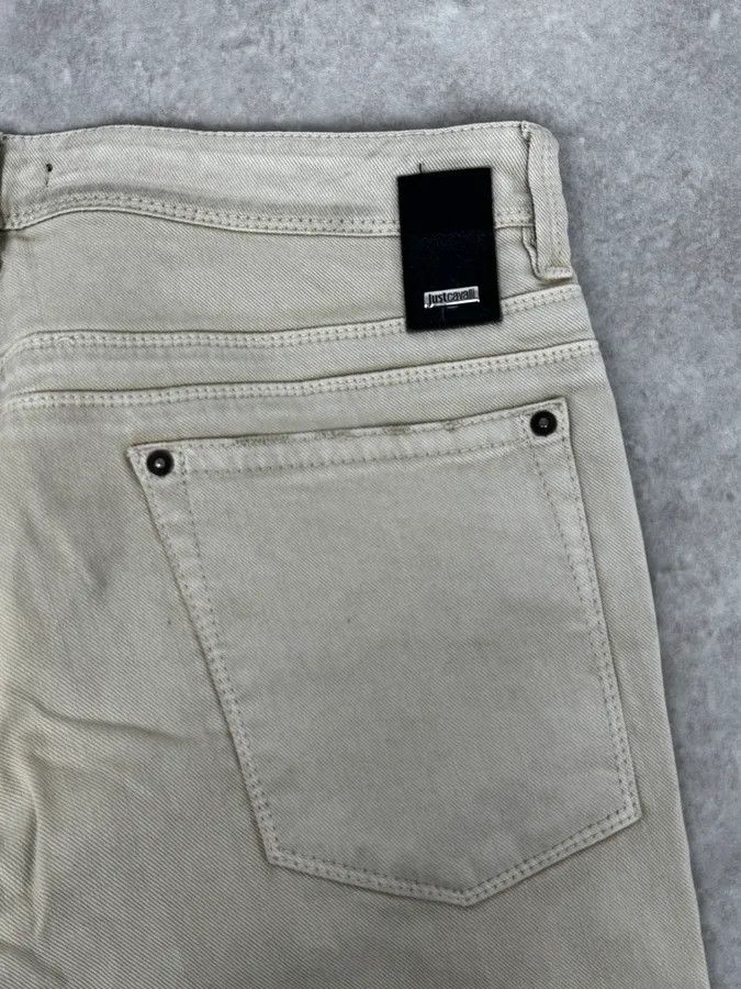 Just Cavalli AW2016 Cavalli Beige Slim Distressed Pants Size US 32 / EU 48 - 10 Thumbnail