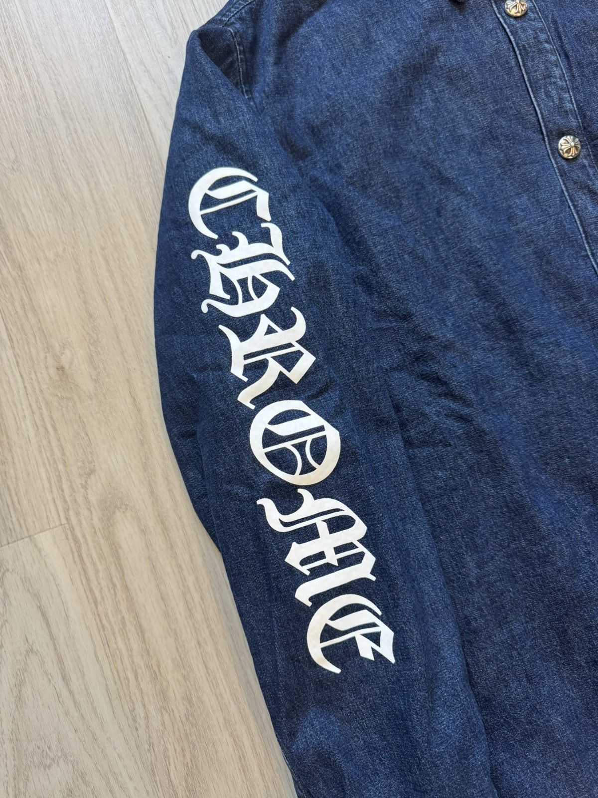 Chrome Hearts Chrome Hearts Work’n Denim Lucky Patch Padded Shirt Size US L / EU 52-54 / 3 - 2 Thumbnail