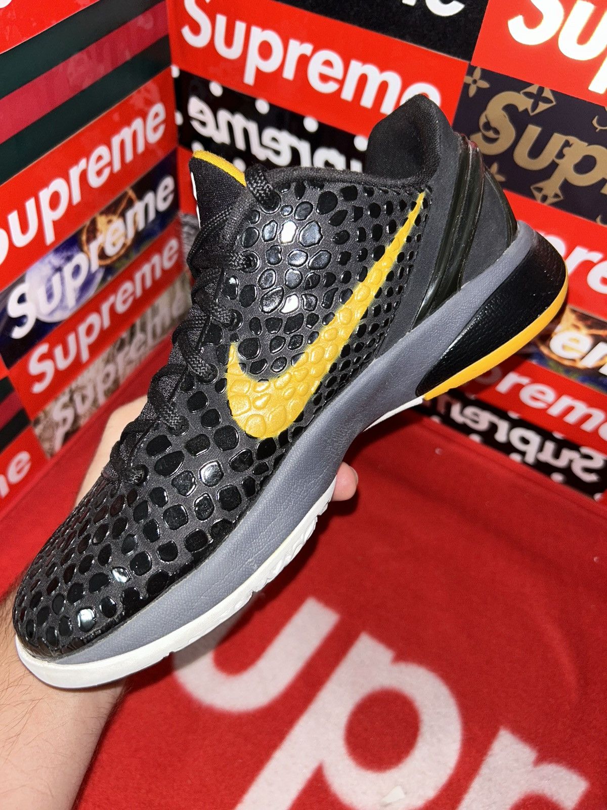 Nike Nike Kobe 6 GS 'Black Del Sol' 429913 001 size 5.5y Size US 5.5 / EU 38 - 9 Thumbnail