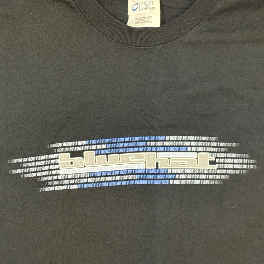 Port & Company Y2K Bluehat binary pattern Microsoft invite Only shirt 4XL Size US XXL / EU 58 / 5 - 2 Thumbnail