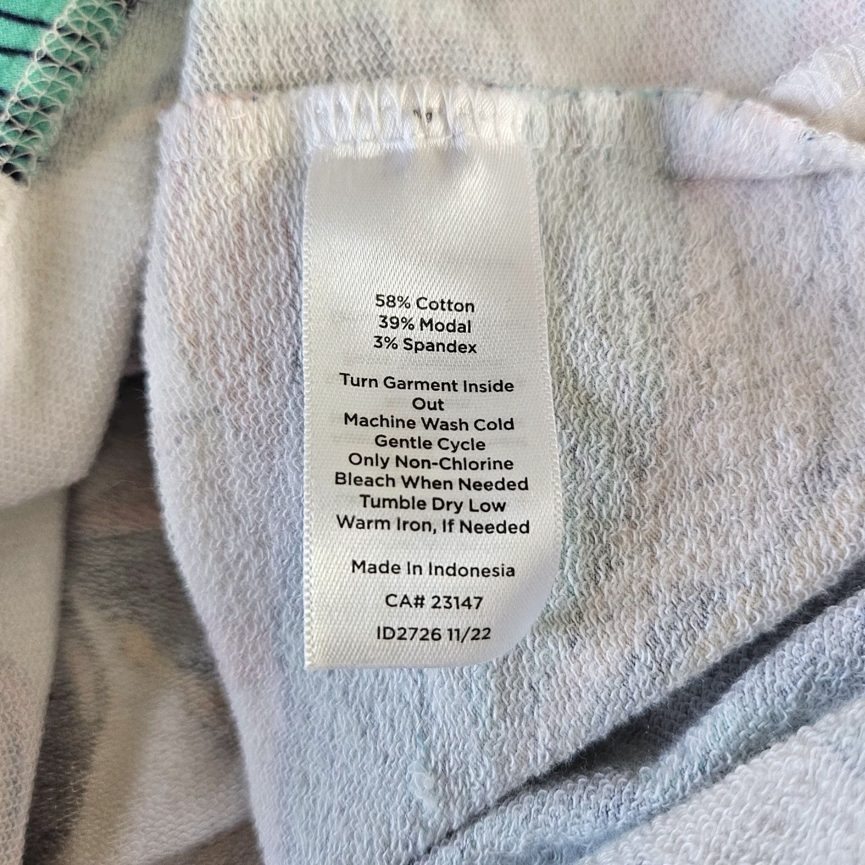 Talbots T by Talbots Womens Dress Sz Large Pink Blue Leaf Print Cotton Blend Pockets Size L / US 10 / IT 46 - 4 Thumbnail