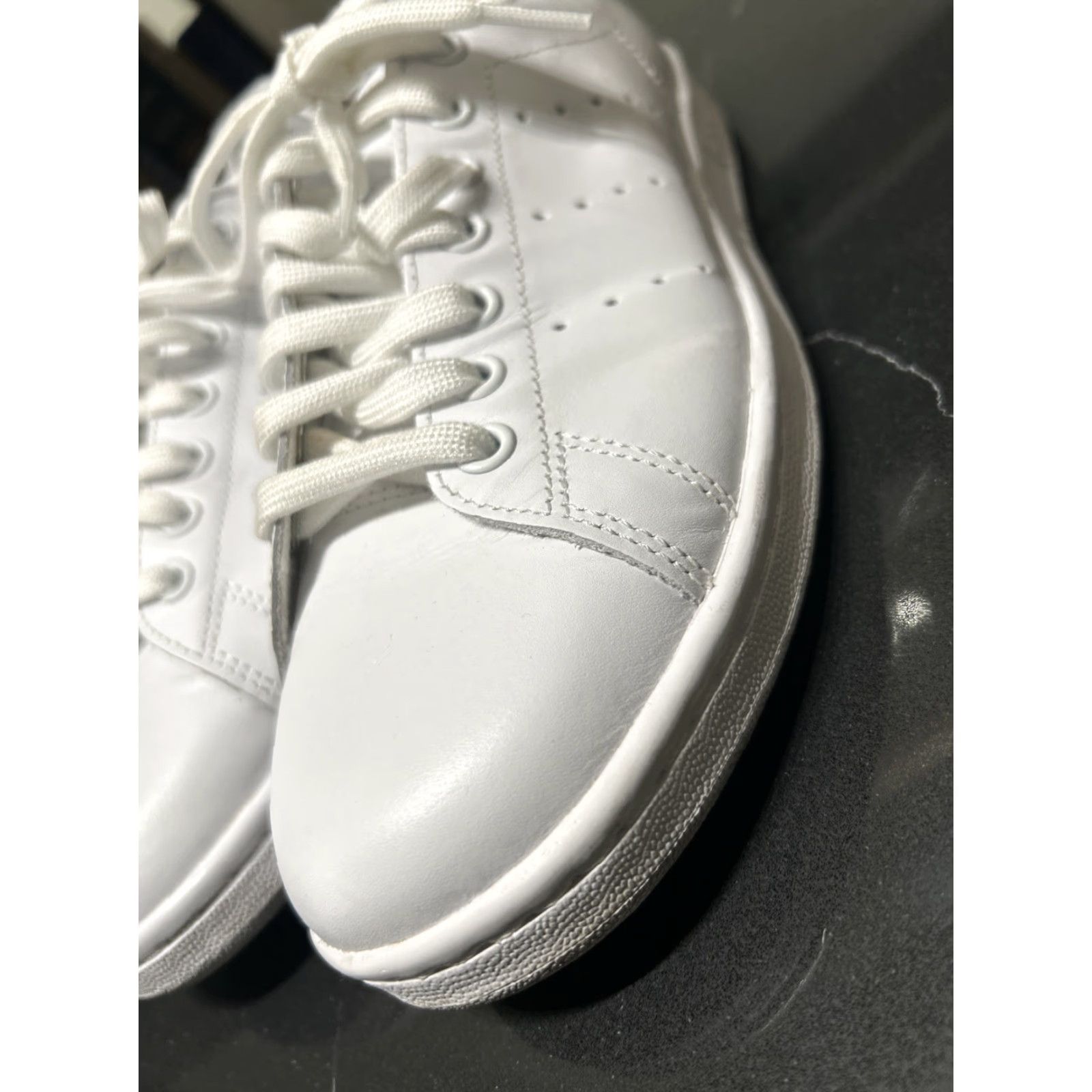 Adidas adidas Originals Stan Smith White Green Classic Sneakers Men 9.5 White 2017 Sneakers Flawless Condition Size US 10 / EU 43 - 4 Thumbnail