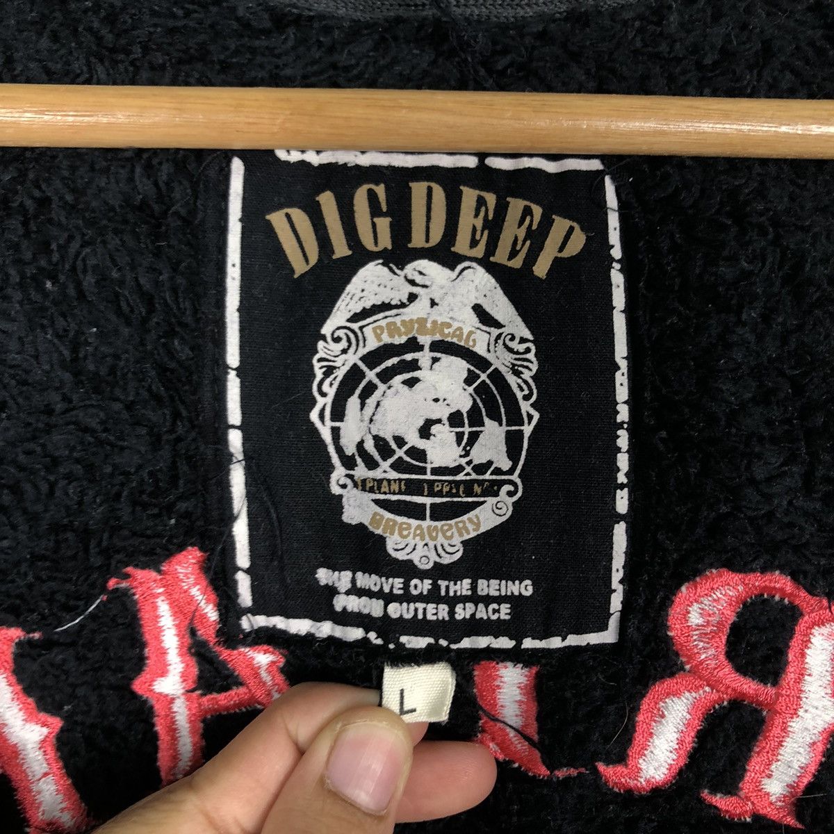 Hysteric Glamour 🔥Dig Deep Break Silence Biker Jacket Skeleton Big Logo Size US L / EU 52-54 / 3 - 16 Thumbnail