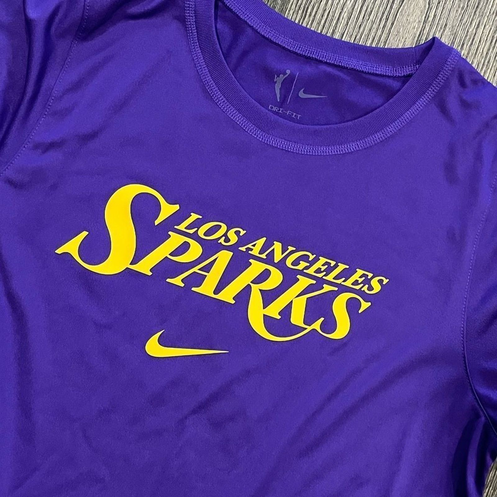 Nike NWT Nike Womens Dri-Fit WNBA Los Angeles Sparks T-Shirt ST Size S / US 4 / IT 40 - 6 Thumbnail