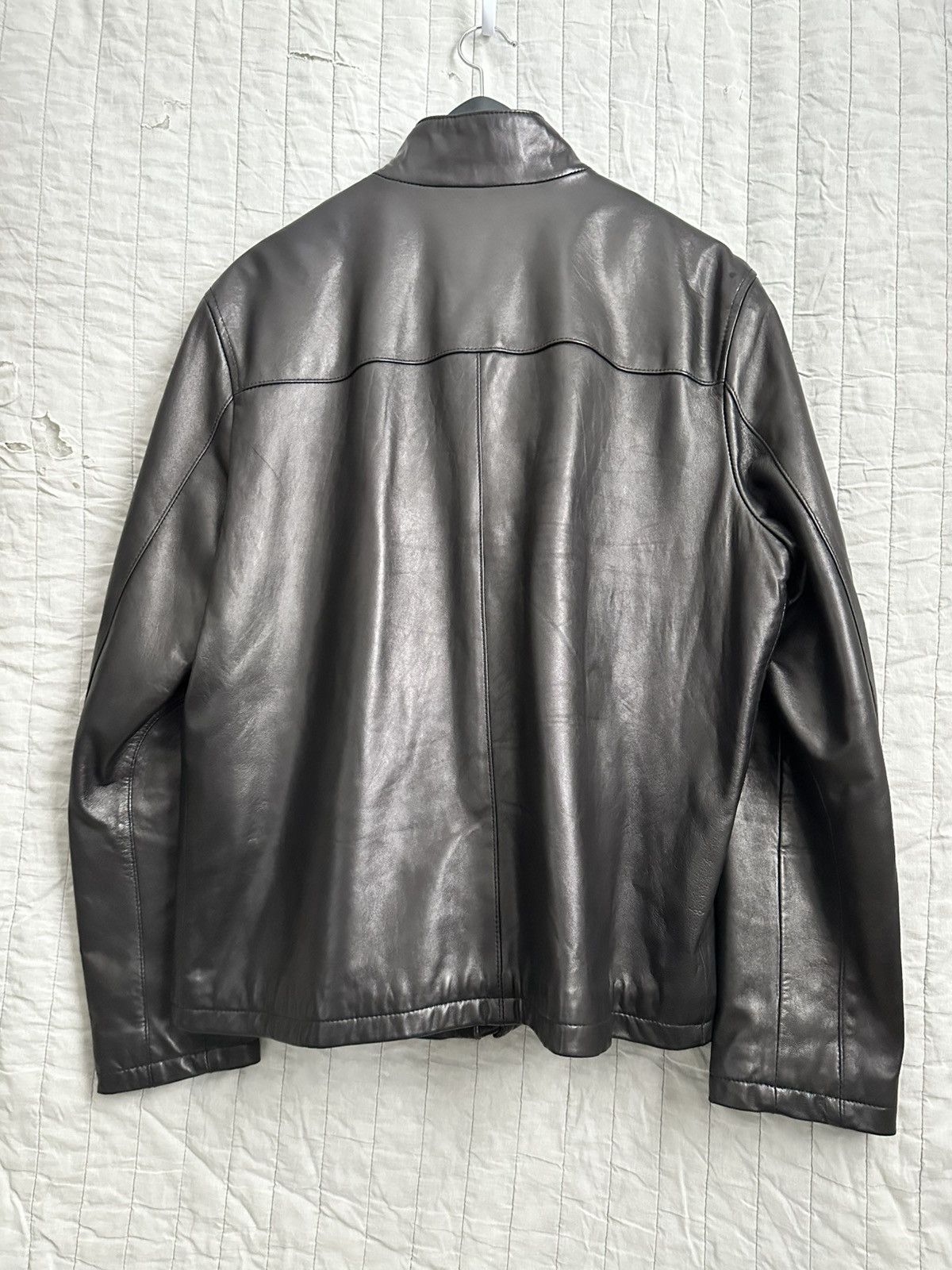 Cole Haan Cole Haan Leather Moto Jacket Size US L / EU 52-54 / 3 - 2 Thumbnail