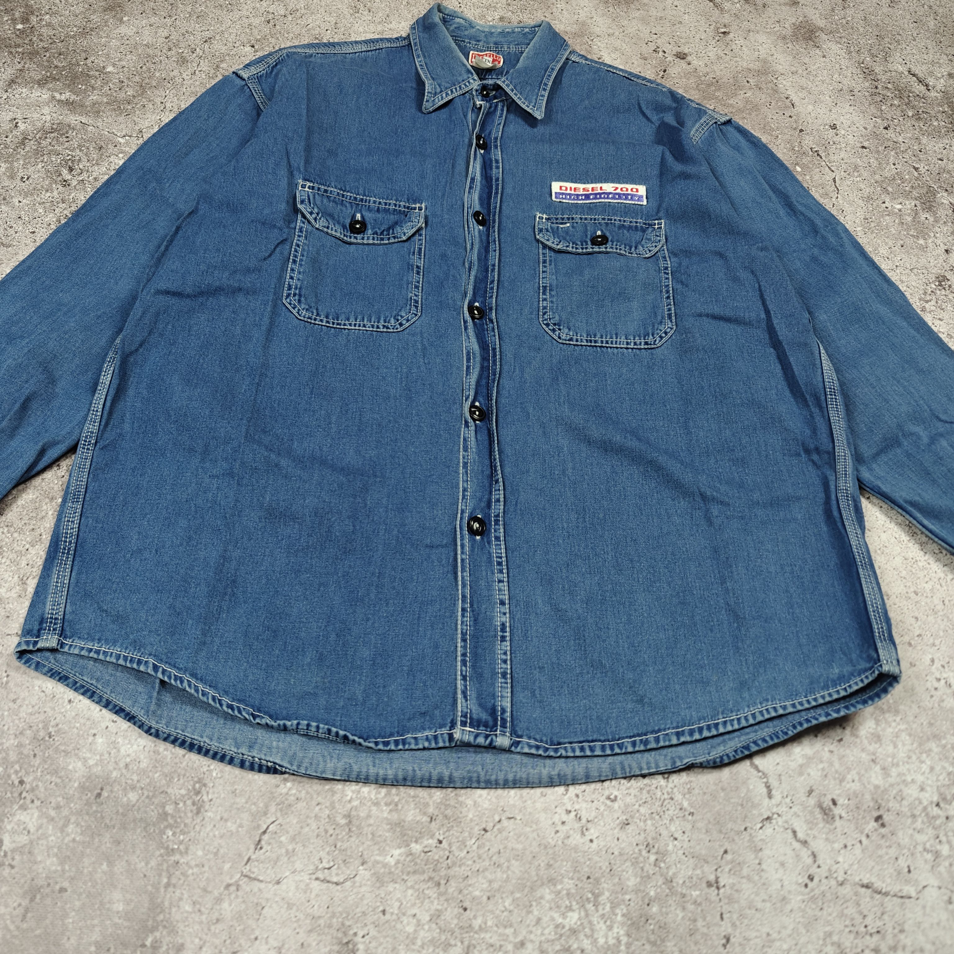 Diesel Diesel Shirt VTG Archive Denim Jacket Blue size XL Size US XL / EU 56 / 4 - 3 Thumbnail