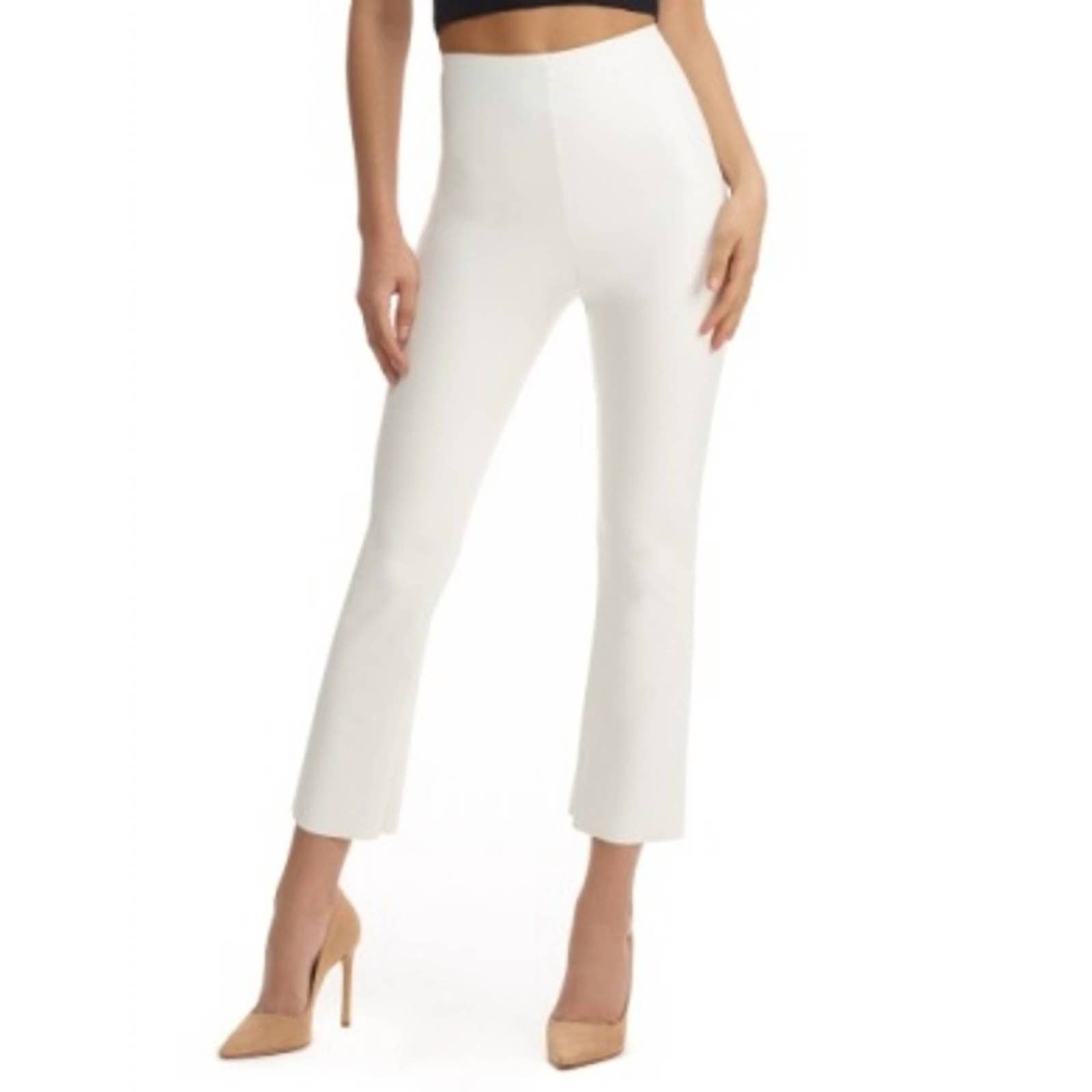 Commando Crop Flare Legging - White