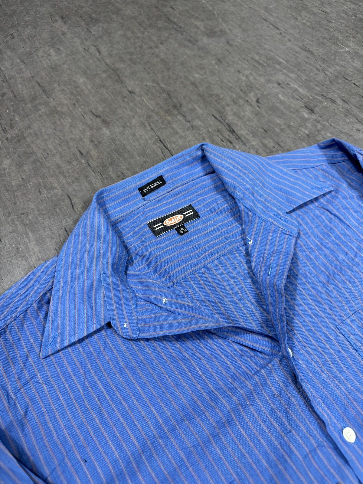 Other ᶠᵃⁿᶜʸᵍᵘʸBOXY Trashed Shirt Vintage Cropped Button Up 90s 80 Size US M / EU 48-50 / 2 - 2 Thumbnail