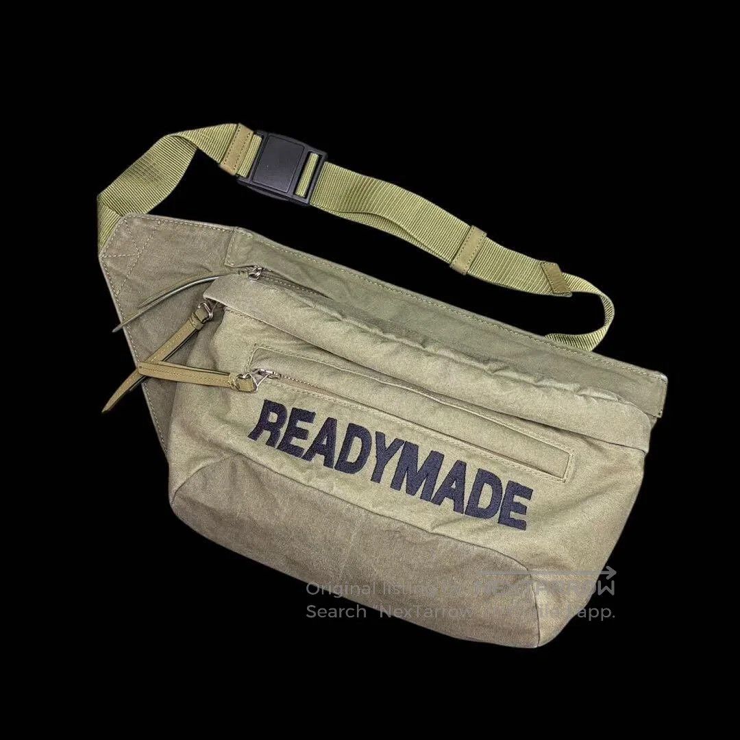 Vintage Unique Readymade Waist Bag from Upcycled Tent Fabric. Size ONE SIZE - 1 Thumbnail