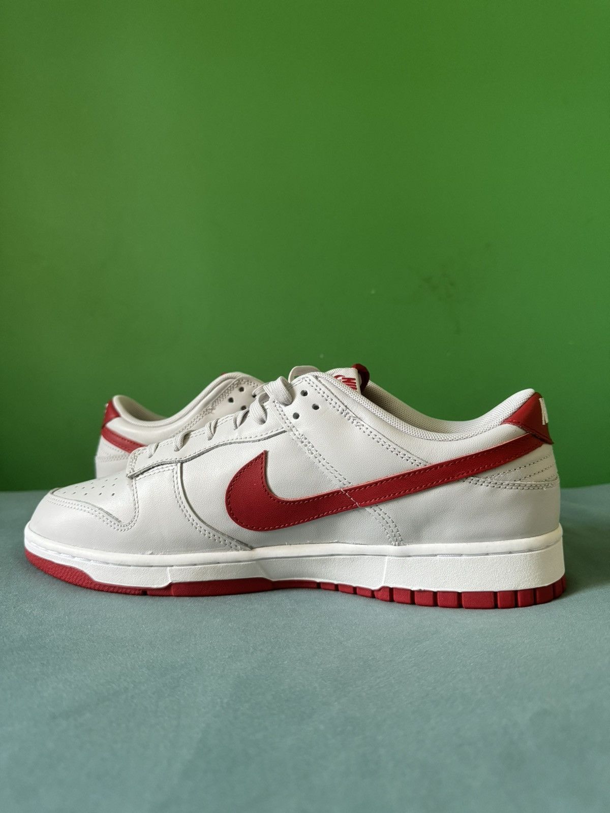 Nike Nike Dunk Low Vast Grey Varsity Red 2023 Size US 12 / EU 45 - 2 Thumbnail