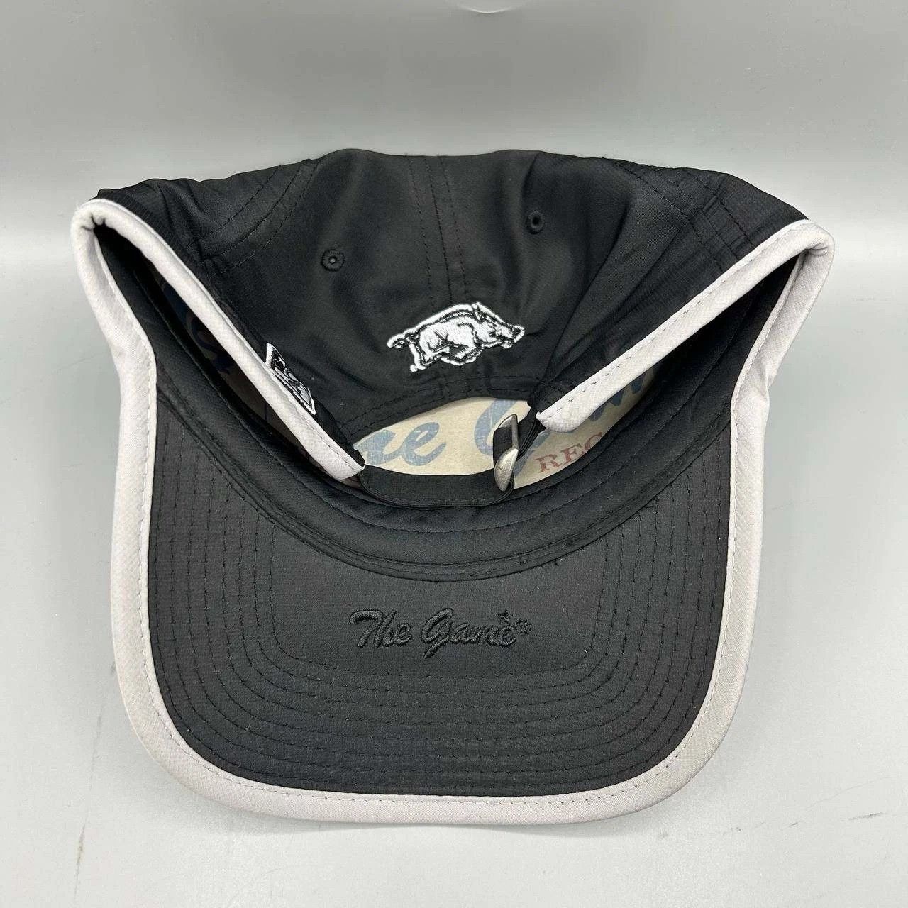 The Game Arkansas Razorbacks Hat Men Black Embroidered Strap Back Size ONE SIZE - 4 Thumbnail