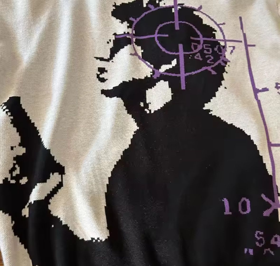 Other Retro Y2K Headshot Gun Jacquard Pullover Knit Sweater Size US M / EU 48-50 / 2 - 3 Thumbnail