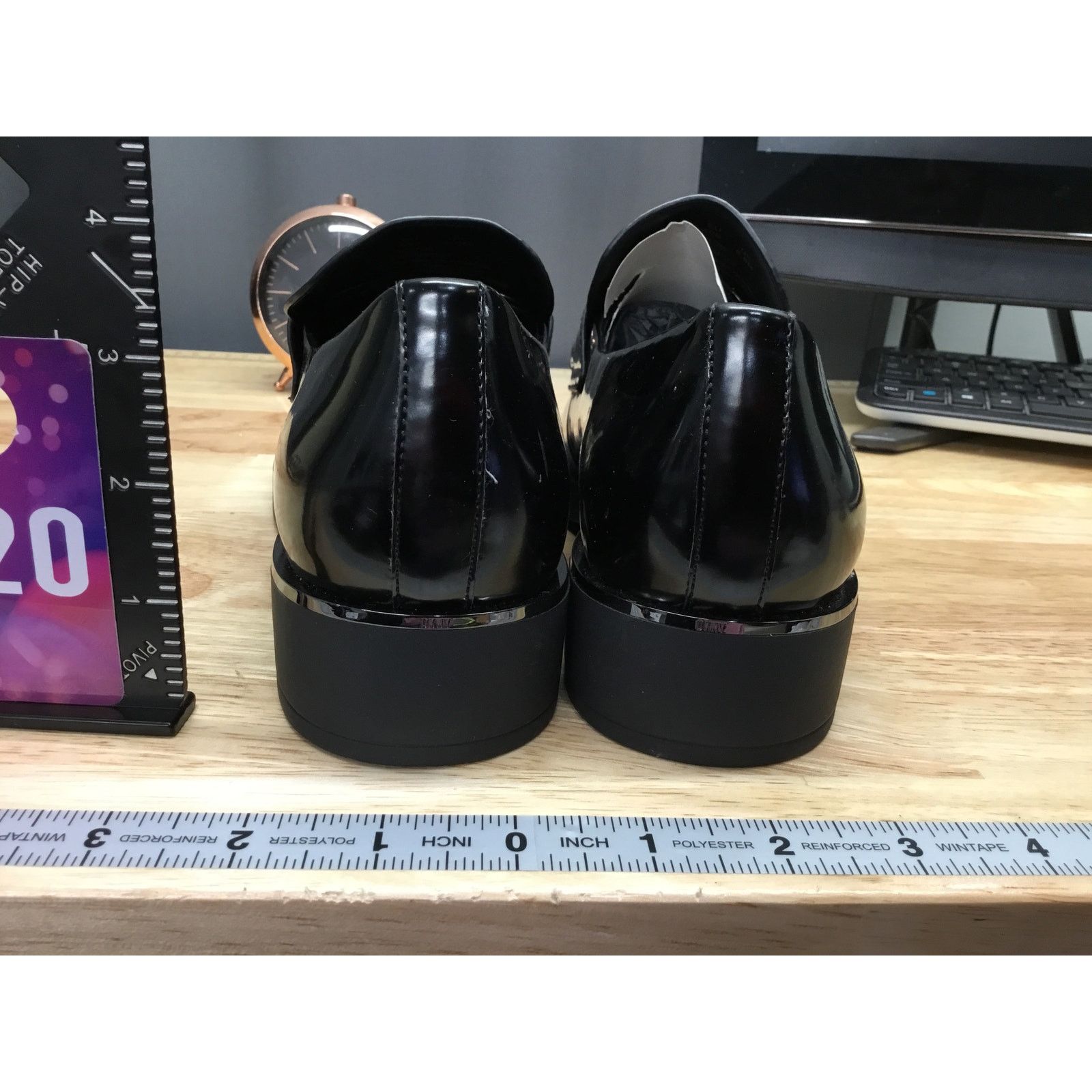 DKNY DKNY Ivette Women's 9 Black Patent Leather Slip-On Loafers Size US 9 / IT 39 - 3 Thumbnail