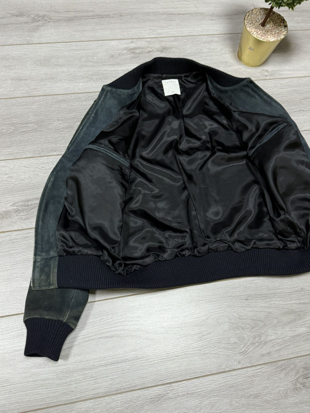 Sandro Sandro leather bomber jacket zip vintage Size US L / EU 52-54 / 3 - 9 Thumbnail