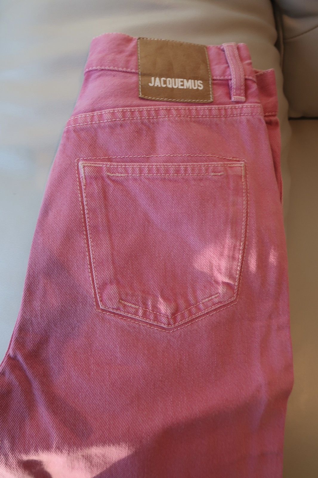 Jacquemus Pink straight jeans Size 24" / US 00 / IT 34 - 1 Thumbnail