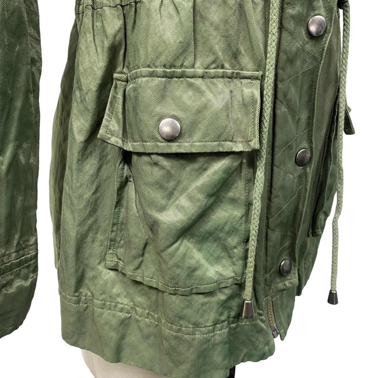 Joie Joie Green Vera Jane Anorak Utility Zip Front Jacket Size S / US 4 / IT 40 - 3 Thumbnail