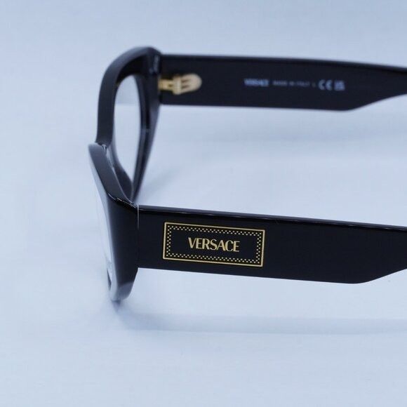 Versace 🕶️ New Versace VE3369 GB1 53mm Eyeglasses - Black Frame Size ONE SIZE - 5 Thumbnail