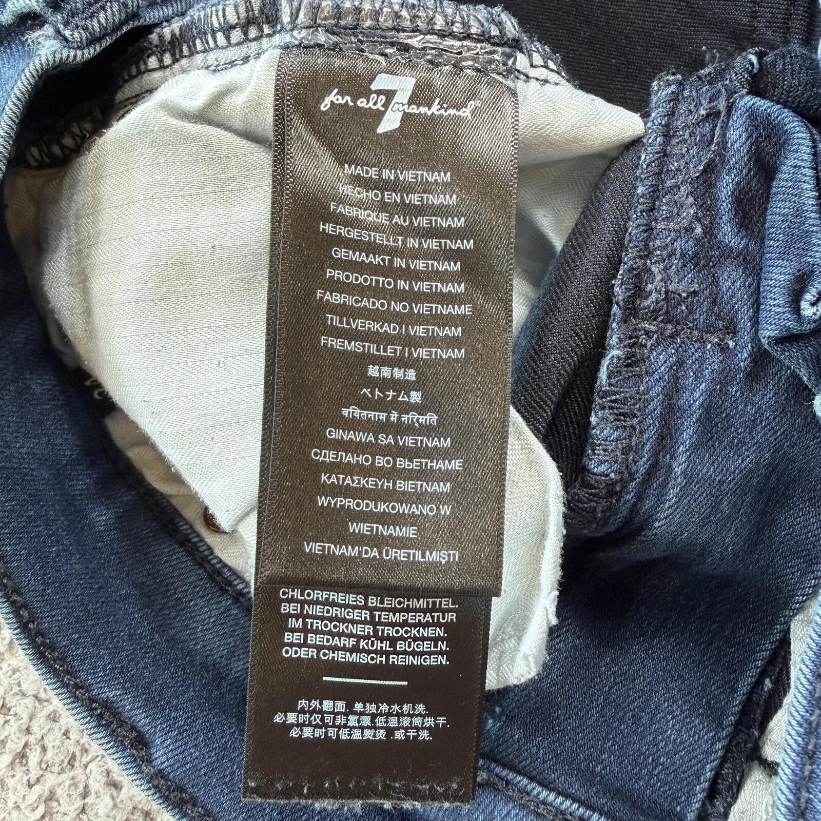 7 For All Mankind 7 For All Mankind Gwenivere Skinny Jeans Womens 24 Blue Size 24" / US 00 / IT 34 - 7 Thumbnail