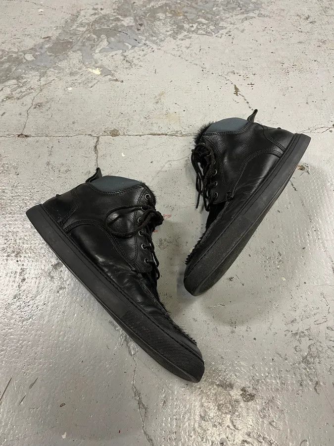 Dsquared2 Dsquared2 Black Fur Leather Shoes Size US 9 / EU 42 - 3 Thumbnail