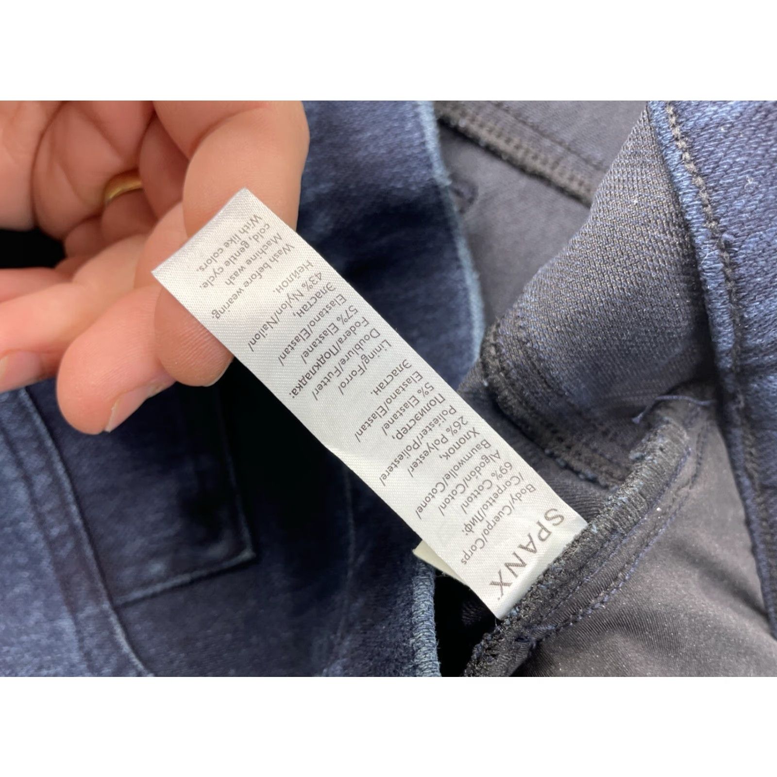 Spanx Spanx Jeans Womens Medium Pull On Jean-ish Ankle Leggings Blue 20018R Skinny Ankle Leggings City Grunge Stretch Womens Size 32" / US 10 / IT 46 - 7 Thumbnail
