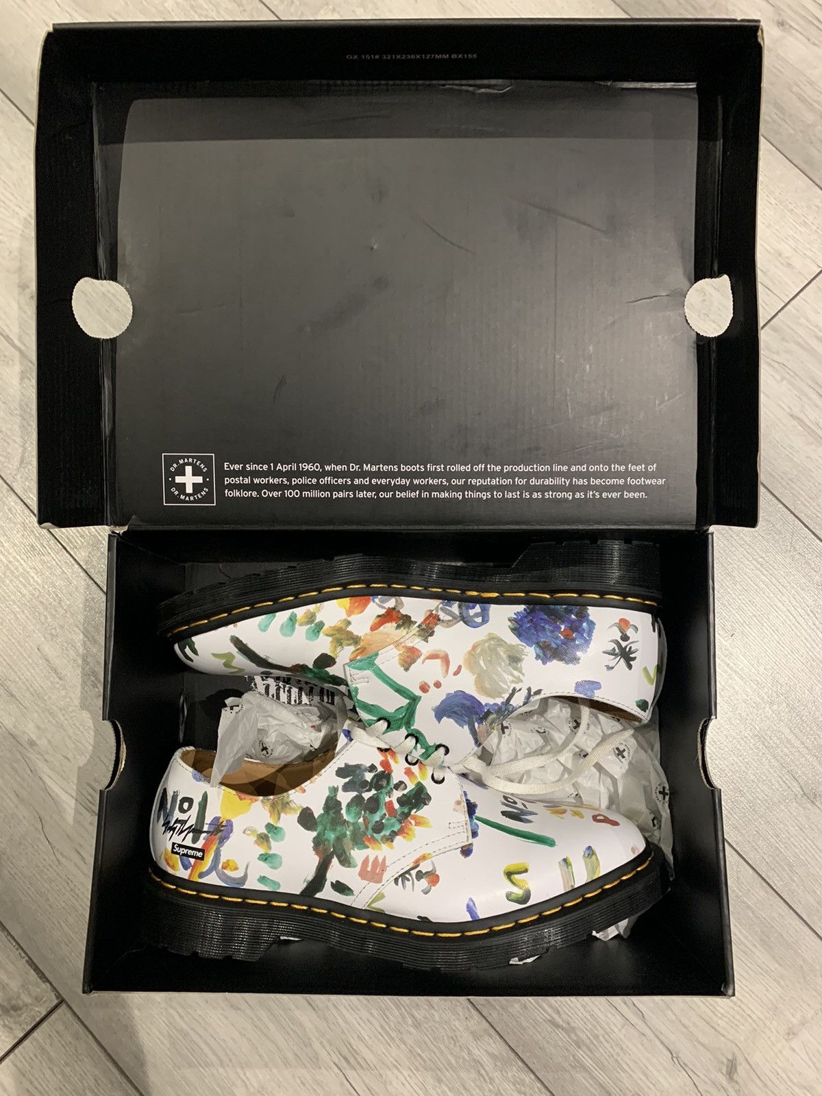 Dr. Martens × Supreme × Yohji Yamamoto Supreme x Yohji Yamamoto Doc Martens White Size US 10 / EU 43 - 2 Thumbnail