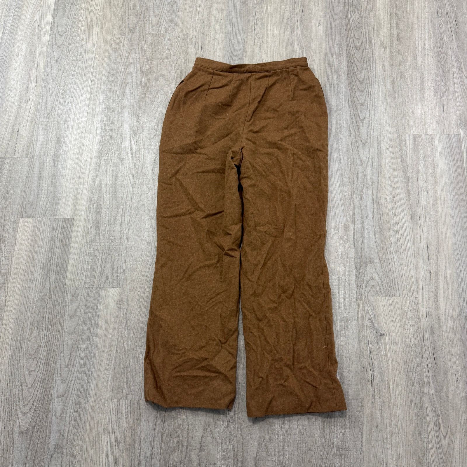 Pendleton Vintage Pendleton Pants Women's 26x27 Brown 100% Virgin Wool Size 26" / US 2 / IT 38 - 6 Thumbnail