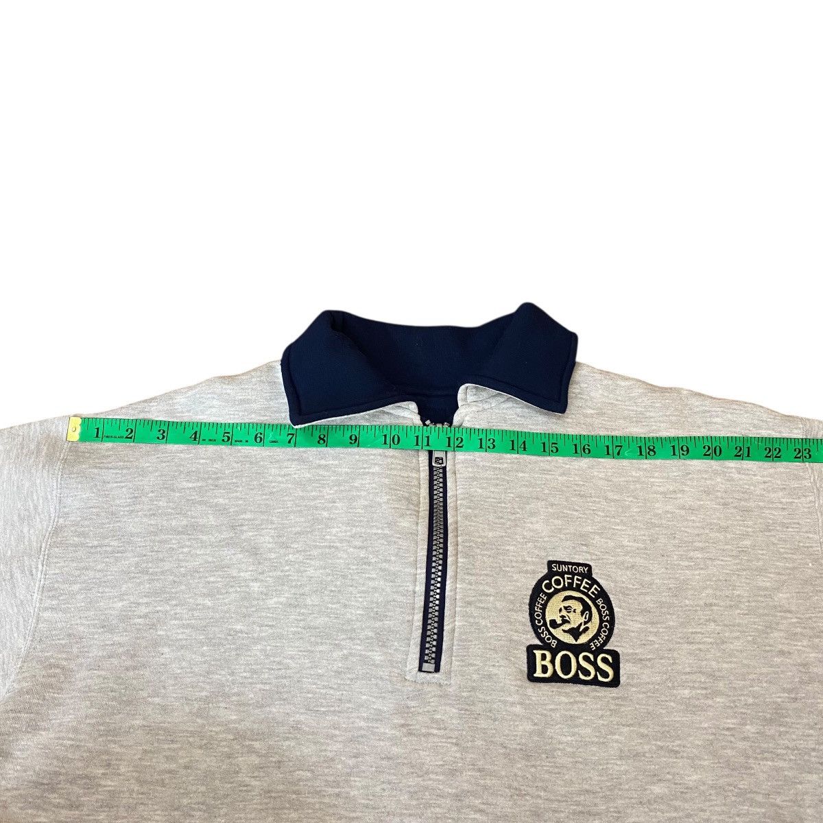Vintage Vintage Suntory Coffee Boss Half Zip Pullover Sweatshirt Size US L / EU 52-54 / 3 - 14 Thumbnail