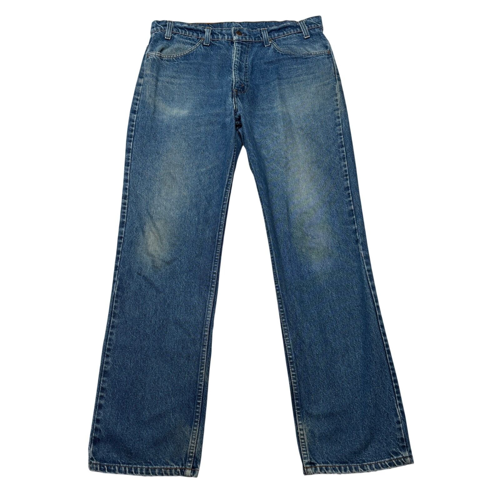 Levi's Vintage 80s Levi's 519 0217 Orange Tab Jeans Men's 34x31.5 Size US 34 / EU 50 - 1 Thumbnail