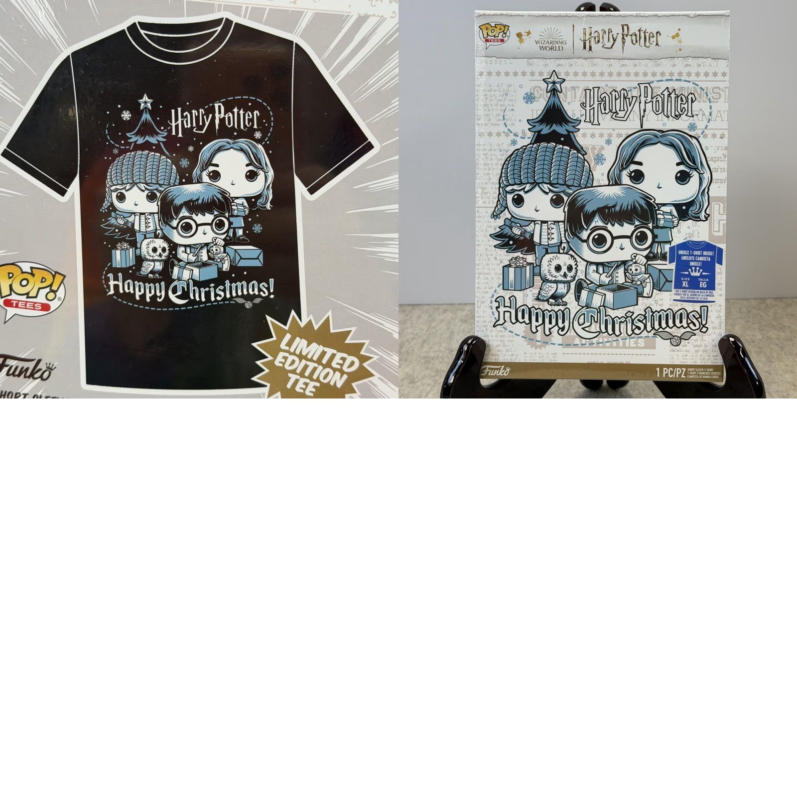 Vintage Harry Potter Funko Pop T-Shirt Shirt Unisex XL Black Christmas Holiday Graphic Print Holiday Funko Pop Shirt Mens Size US XL / EU 56 / 4 - 8 Thumbnail
